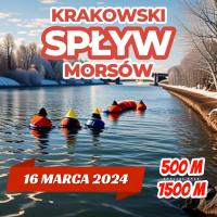VII Krakowski Spyw Morsw Krakw rz.Wisa, dystans 1500m - 16.03.2024